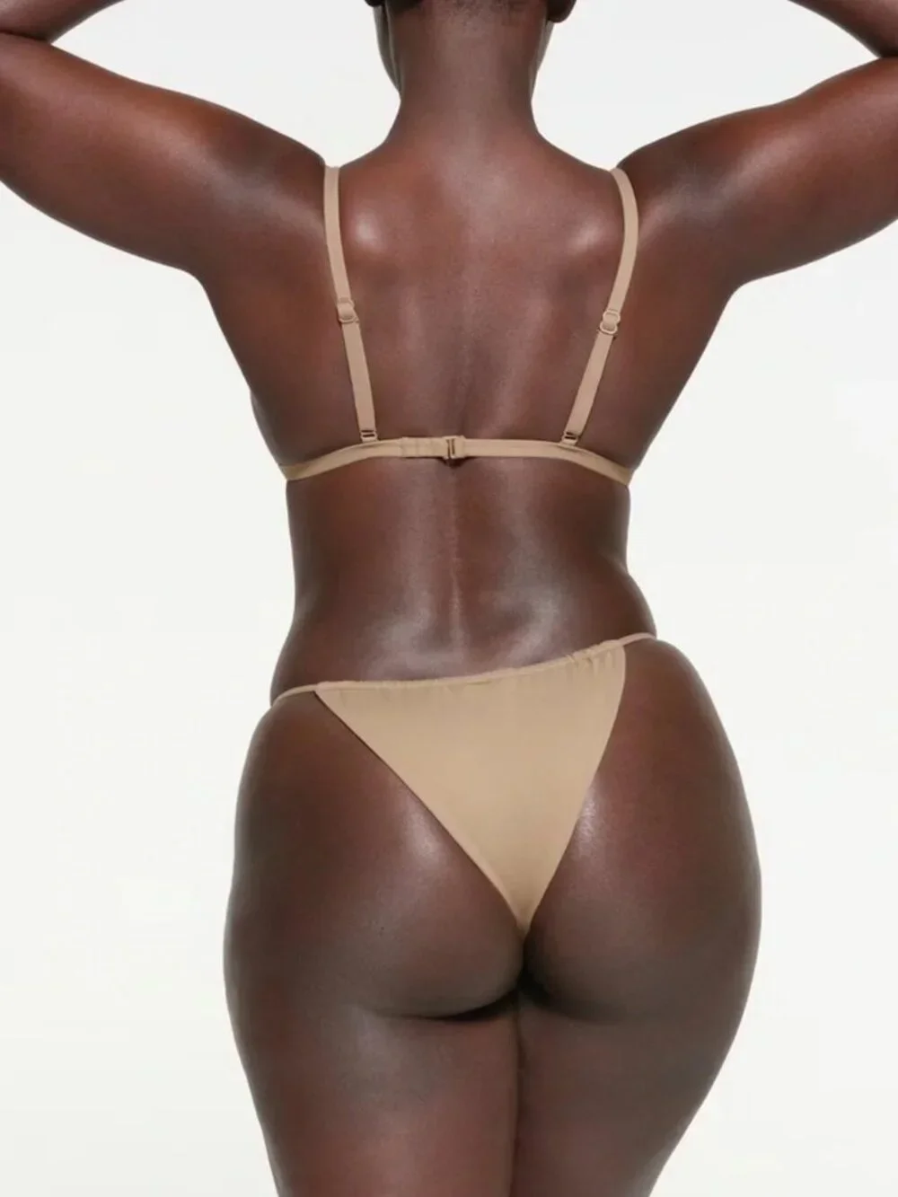SKIMS | Signature Swim Adjustable Triangle Set | Desert | S/M | EUC